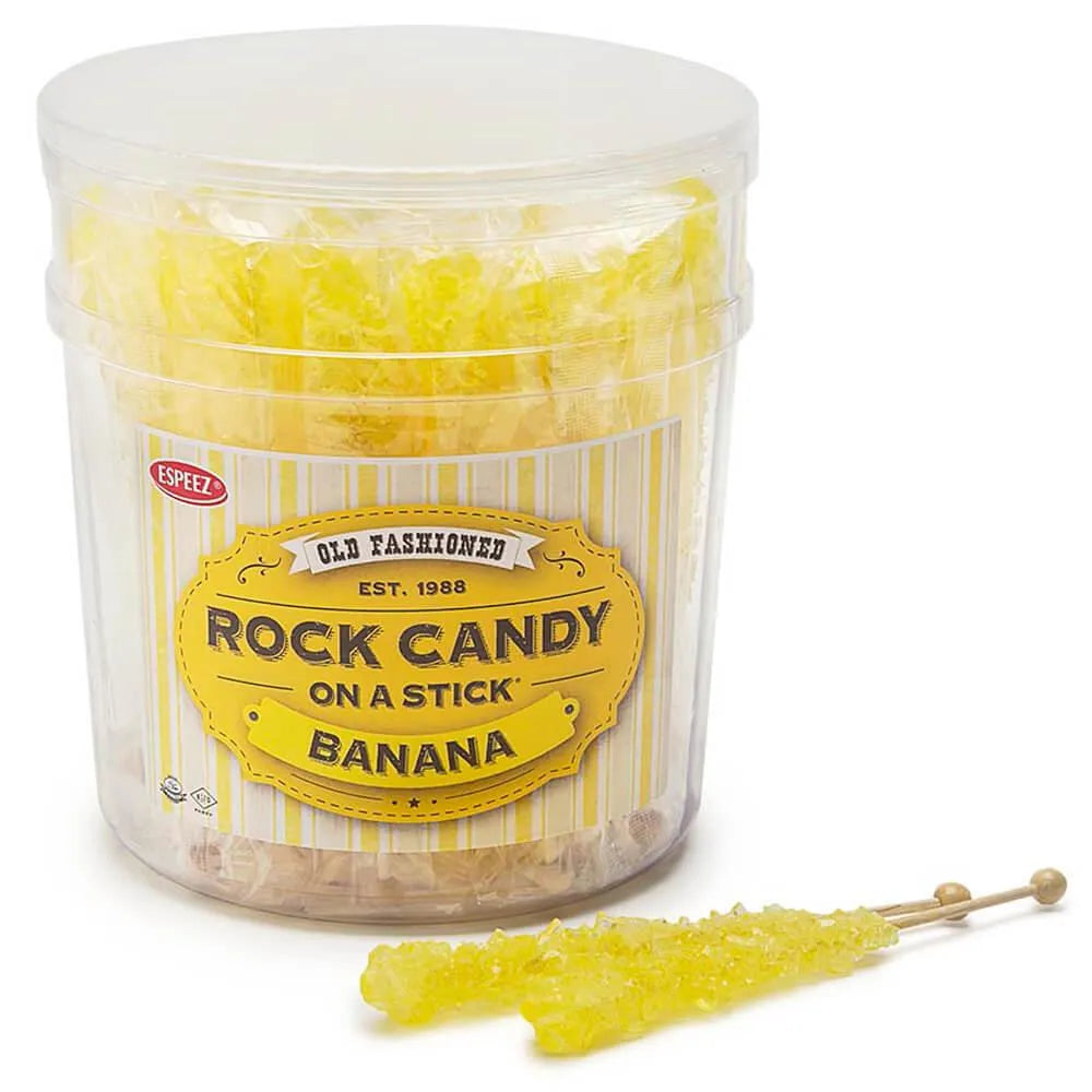 Espeez Rock Candy Crystal Sticks - Yellow: 36-Piece Tub