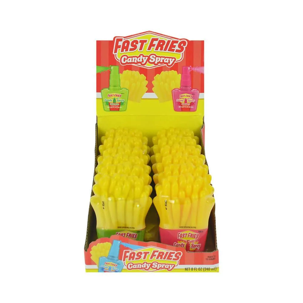 Fast Fries Candy Spray: 12-Piece Display