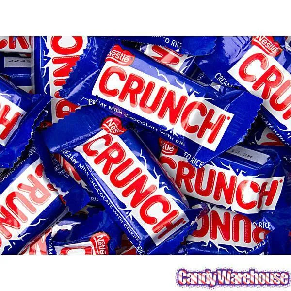 Ferrero Crunch Mini Size Candy Bars: 5LB Bag