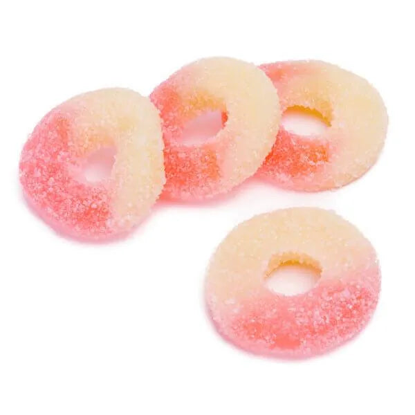 Fini Sour Strawberry Gummy Rings: 1KG Bag