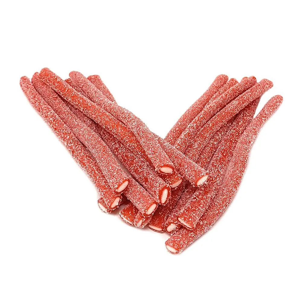 Fini Sour Strawberry Tuberoos: 200-Piece Tub