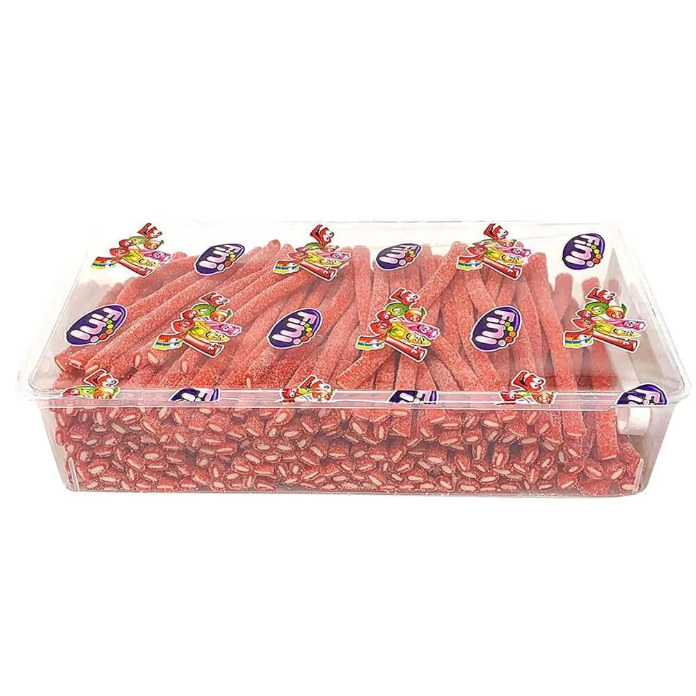 Fini Sour Strawberry Tuberoos: 200-Piece Tub