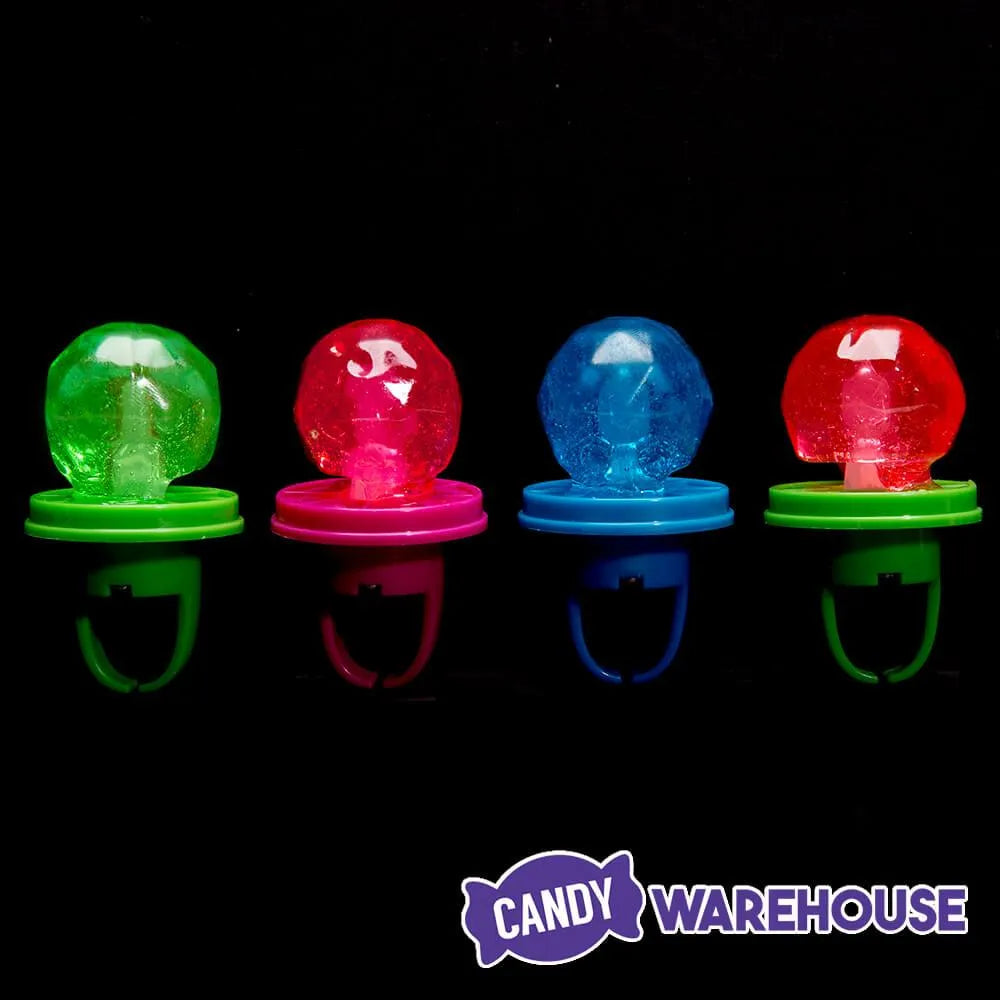 Flash Pop Candy Rings: 24-Piece Box