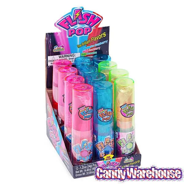 Flash Pop Light-Up Lollipops: 12-Piece Box