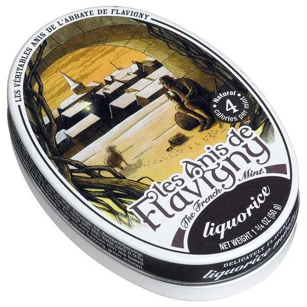 Flavigny Pastilles Candy Tins - Liquorice: 8-Piece Box