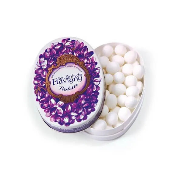 Flavigny Pastilles Candy Tins - Violet: 8-Piece Box