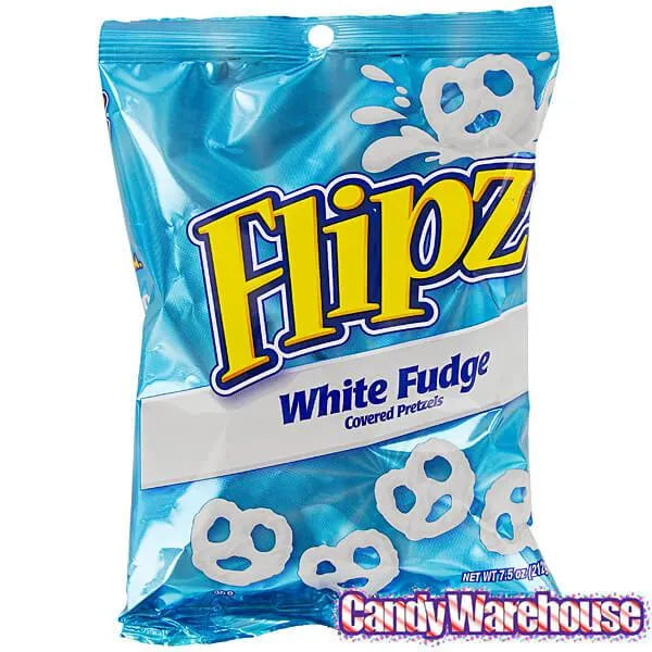 Flipz White Fudge Mini Pretzels: 7.5-Ounce Bag