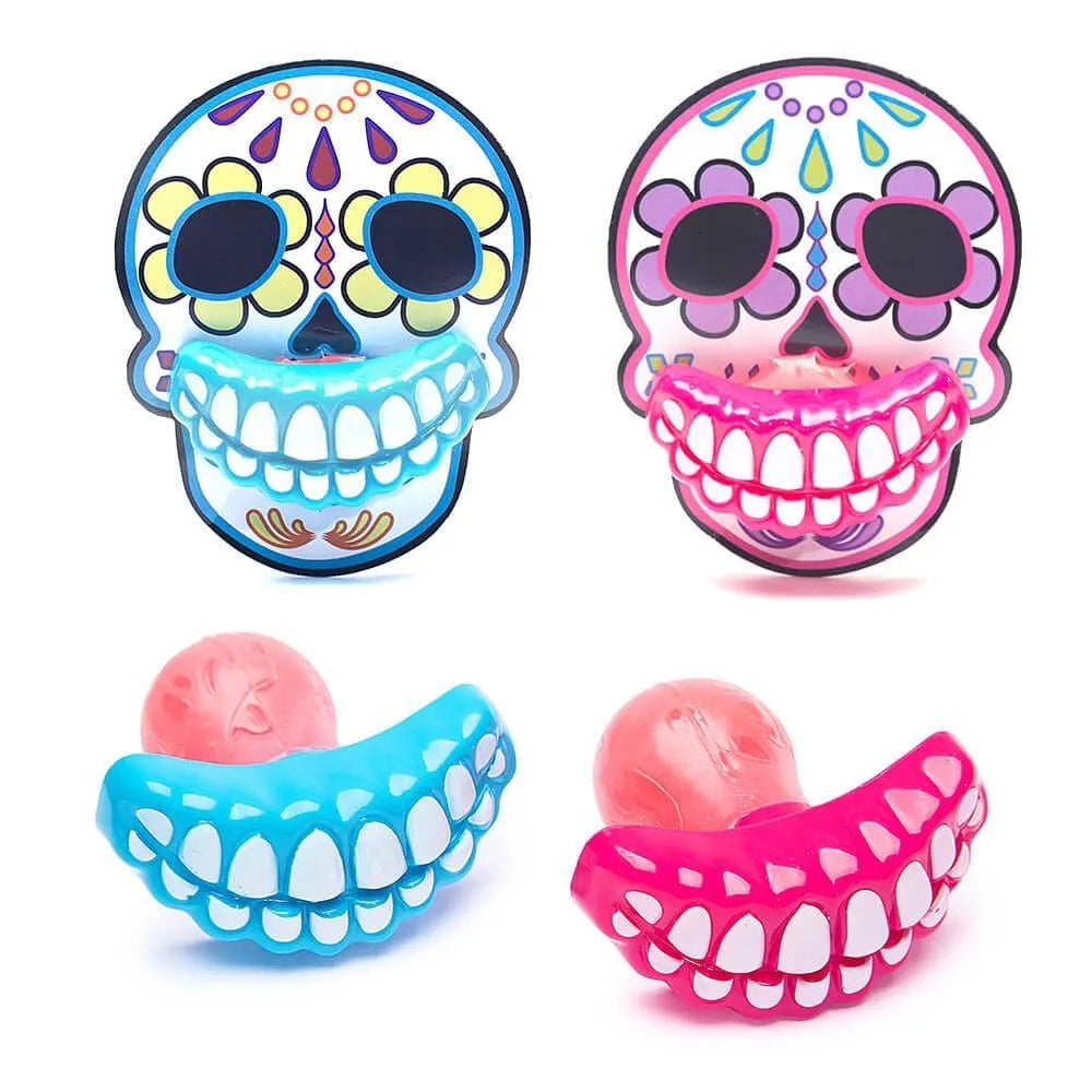 Flix Candy Day of the Dead Sweet Skull Lip Pops Candy Packs: 12-Piece Display