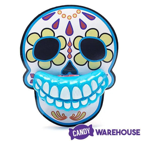 Flix Candy Day of the Dead Sweet Skull Lip Pops Candy Packs: 12-Piece Display