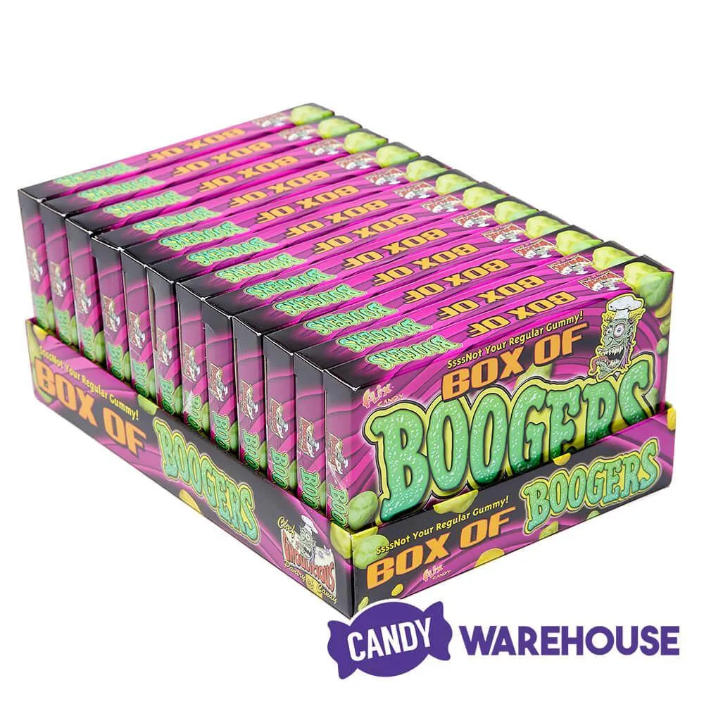 Flix Candy Gummy Boogers Candy Theater Packs: 24-Piece Box