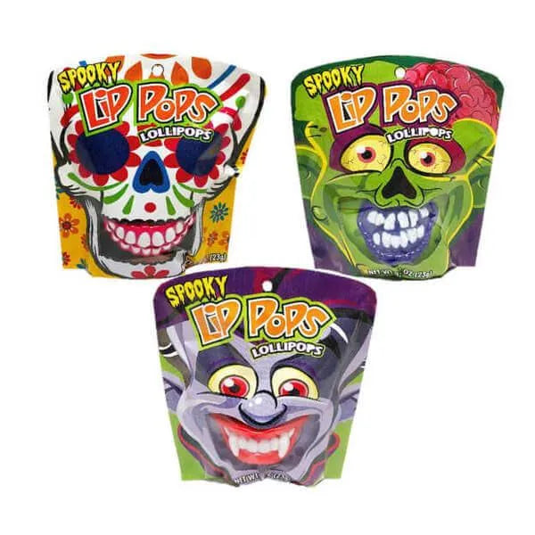 Flix Candy Halloween Mini Lip Pops Candy Packs: 20-Piece Bag