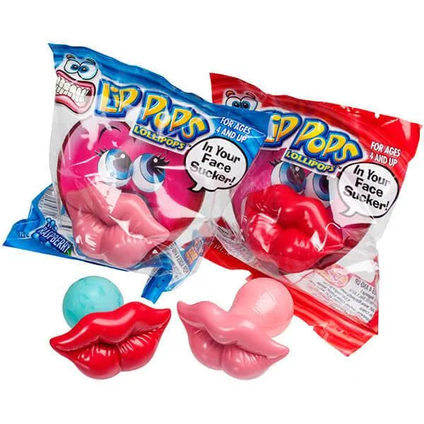 Flix Candy Kissy Lip Pops Candy Packs: 12-Piece Display