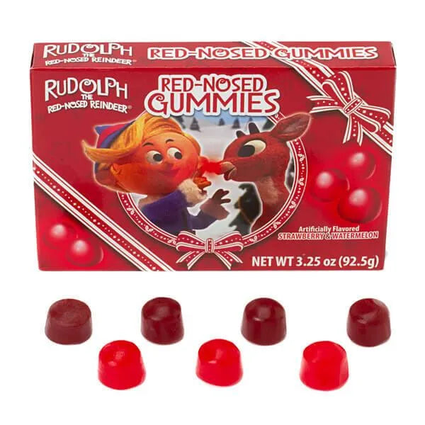 Flix Candy Rudolph's Red-Nosed Gummies Theater Packs: 12-Piece Box