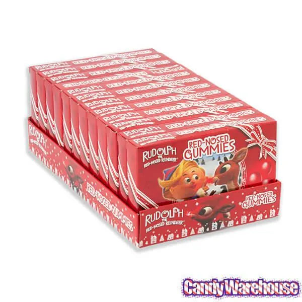 Flix Candy Rudolph's Red-Nosed Gummies Theater Packs: 12-Piece Box