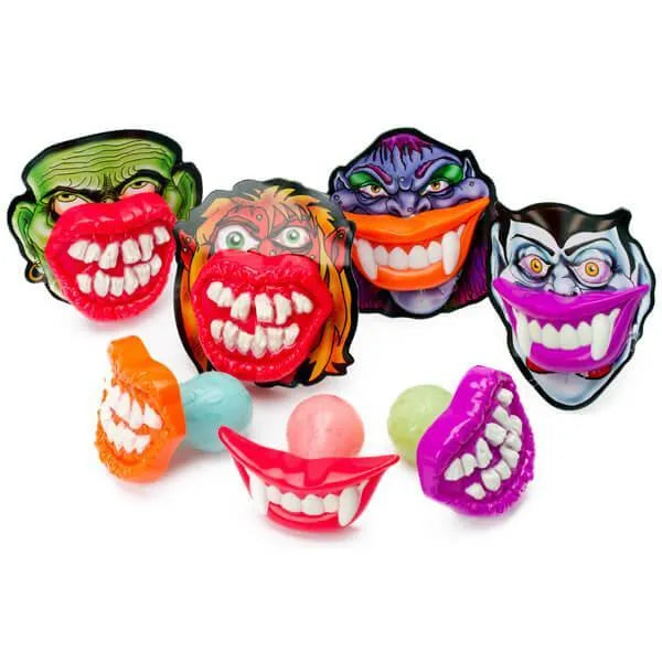 Flix Candy Spooky Lip Pops Candy Packs: 12-Piece Display