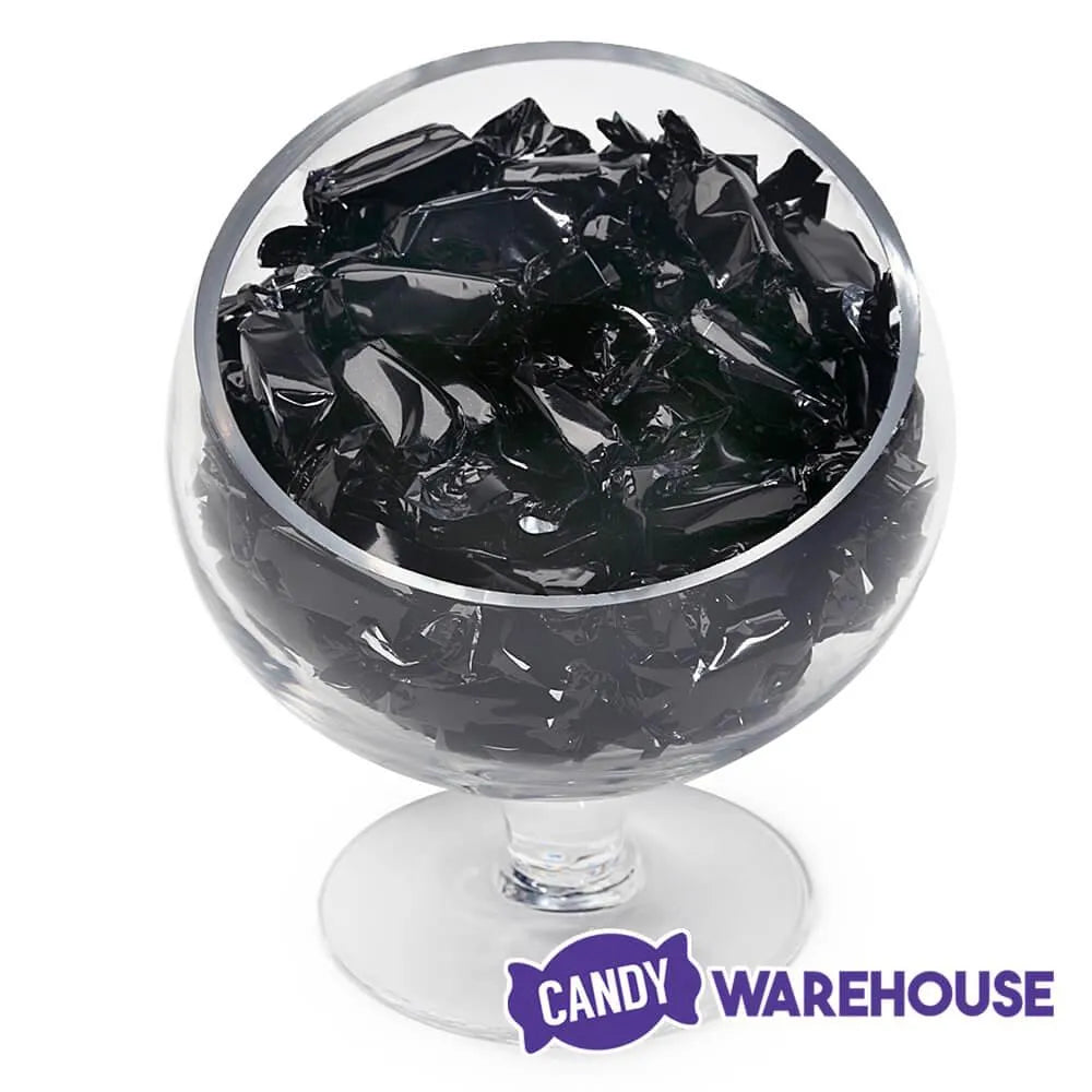 Foiled Caramel Candy - Black: 180-Piece Bag