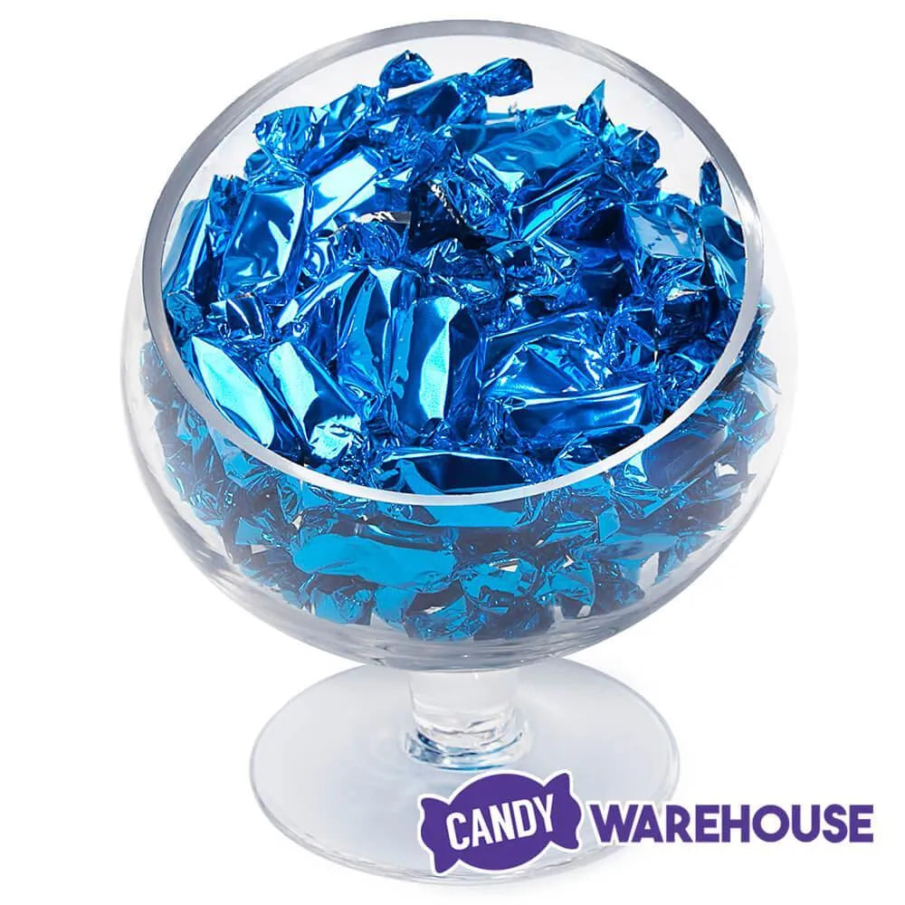 Foiled Caramel Candy - Blue: 180-Piece Bag