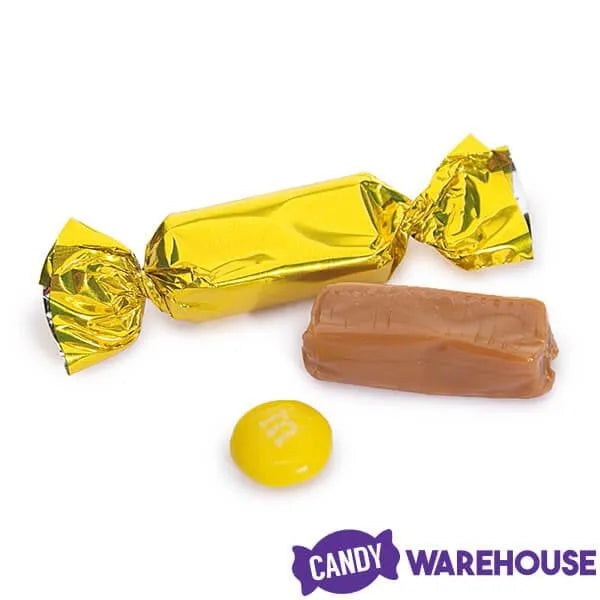 Foiled Caramel Candy - Gold: 180-Piece Bag