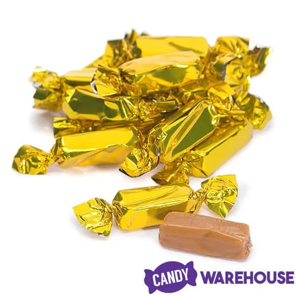 Foiled Caramel Candy - Gold: 180-Piece Bag