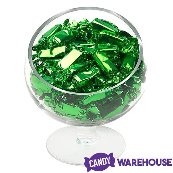 Foiled Caramel Candy - Green: 180-Piece Bag