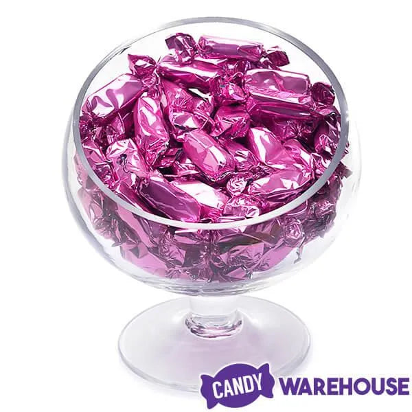 Foiled Caramel Candy - Hot Pink: 180-Piece Bag