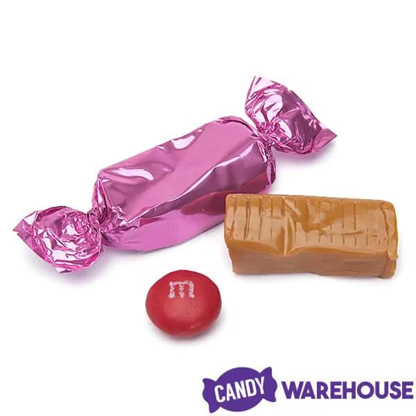 Foiled Caramel Candy - Hot Pink: 180-Piece Bag