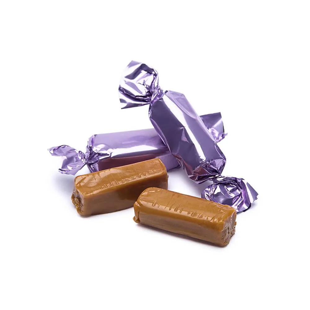 Foiled Caramel Candy - Lavender: 180-Piece Bag