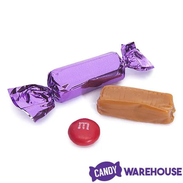 Foiled Caramel Candy - Lavender: 180-Piece Bag