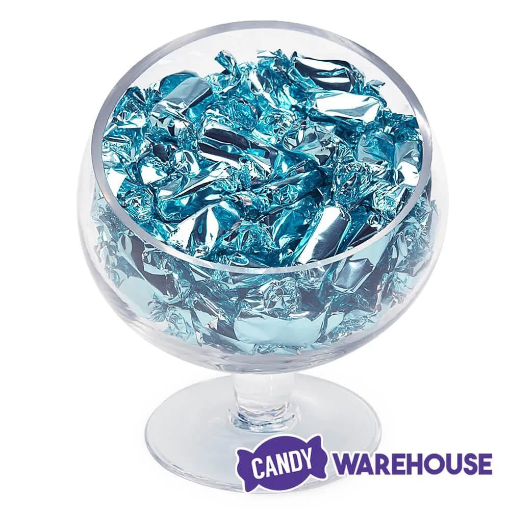 Foiled Caramel Candy - Light Blue: 180-Piece Bag