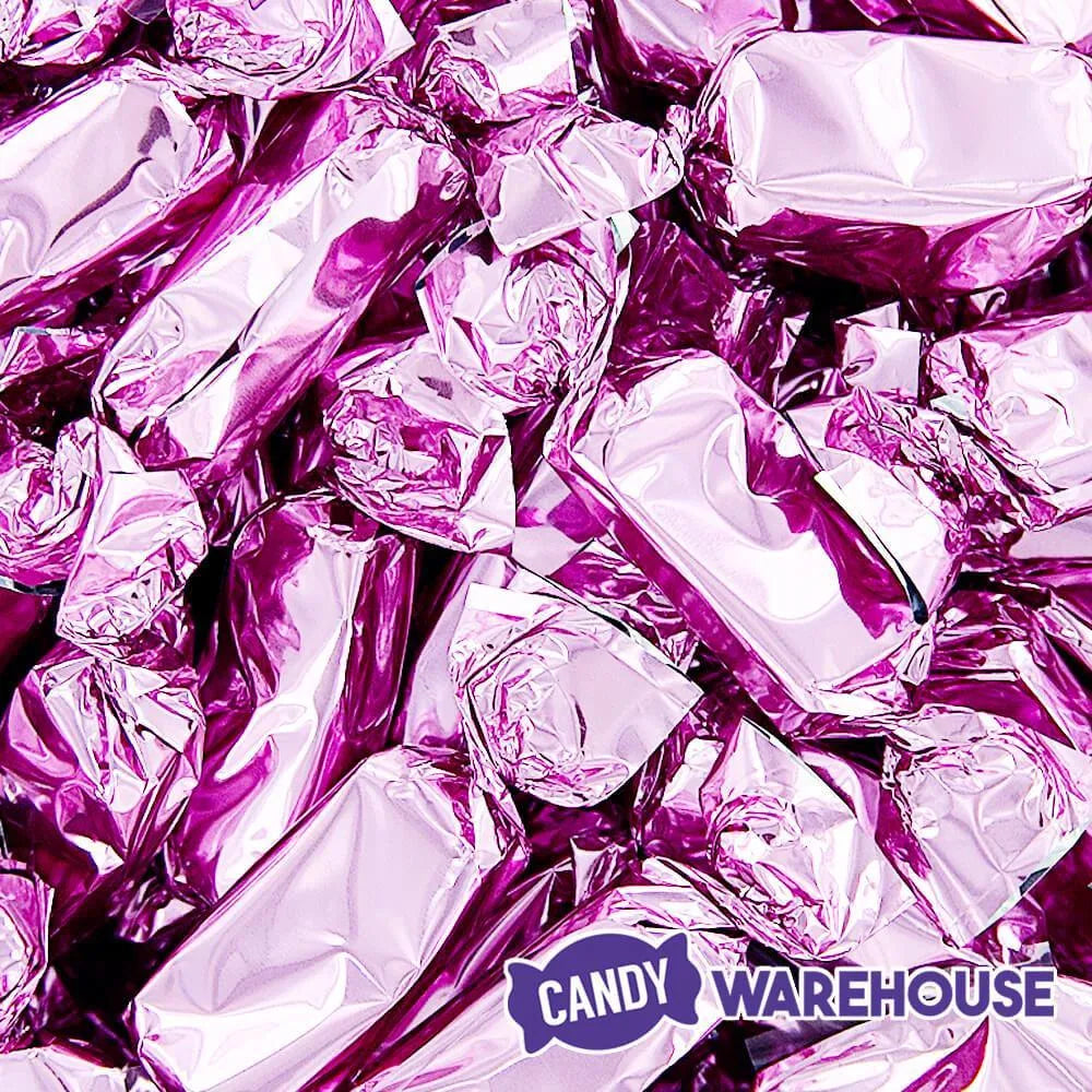 Foiled Caramel Candy - Light Pink: 180-Piece Bag