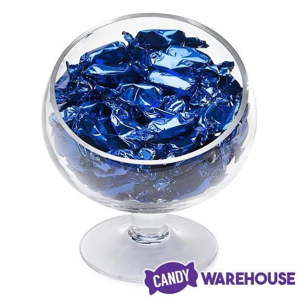 Foiled Caramel Candy - Navy Blue: 180-Piece Bag