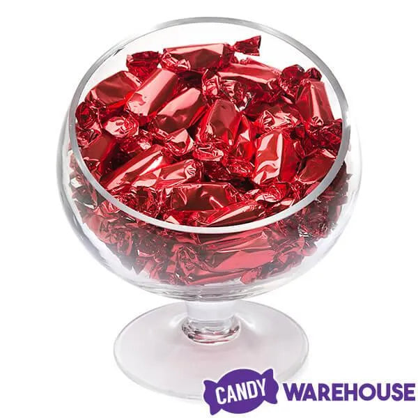 Foiled Caramel Candy - Red: 180-Piece Bag