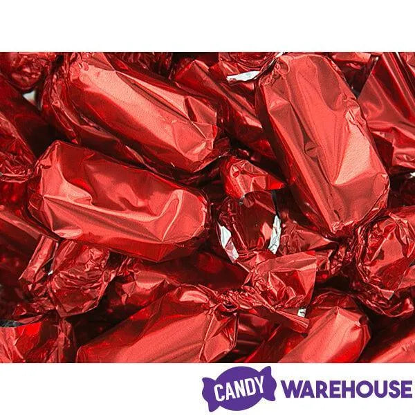 Foiled Caramel Candy - Red: 180-Piece Bag