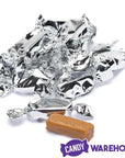 Foiled Caramel Candy - Silver: 180-Piece Bag