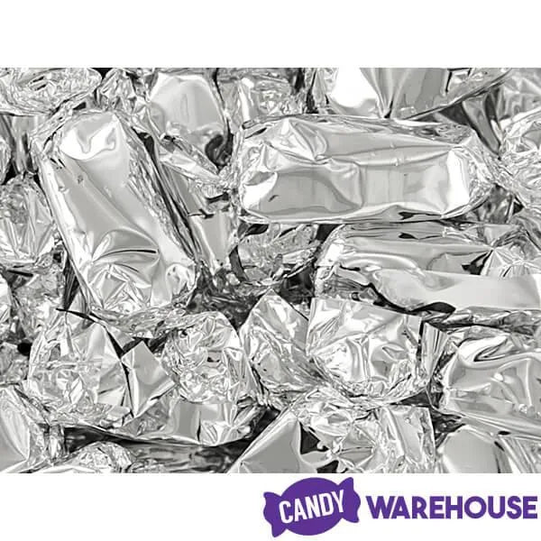 Foiled Caramel Candy - Silver: 180-Piece Bag