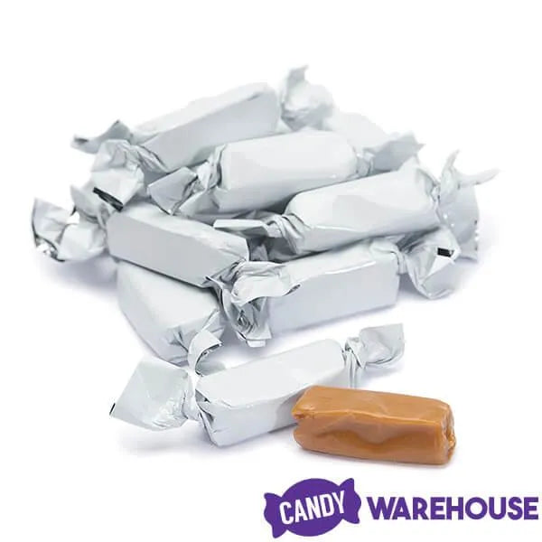 Foiled Caramel Candy - White: 180-Piece Bag