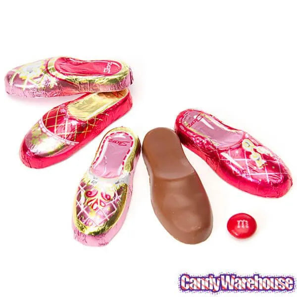 Foiled Chocolate Ballet Slippers: 100-Piece Tub