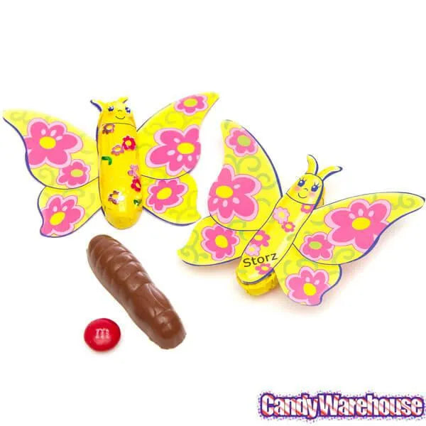 Foiled Chocolate Butterflies: 40-Piece Tub