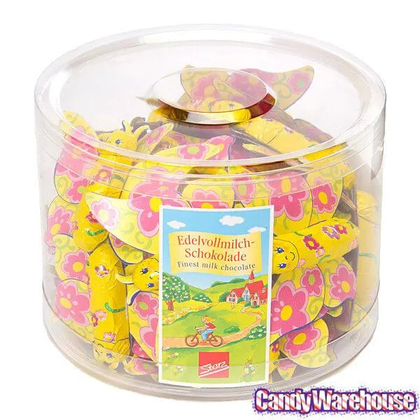 Foiled Chocolate Butterflies: 40-Piece Tub