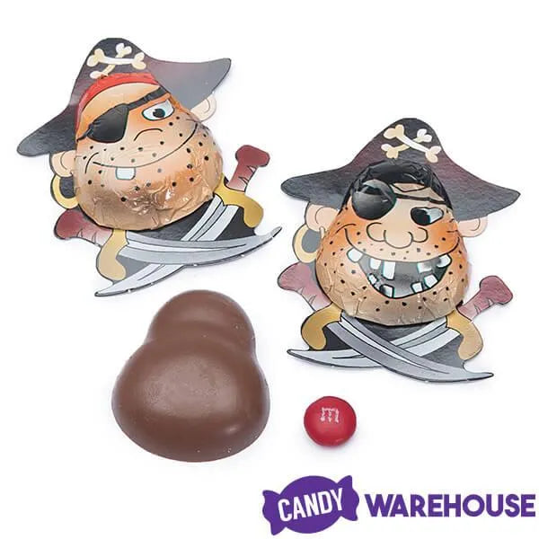 Foiled Chocolate Pirates: 75-Piece Tub