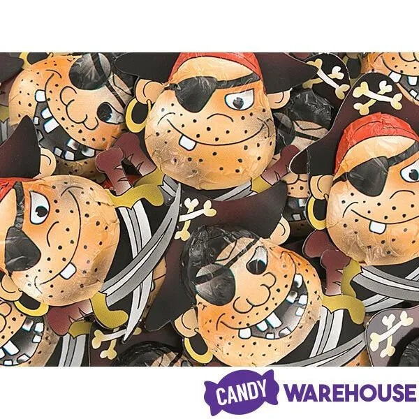 Foiled Chocolate Pirates: 75-Piece Tub