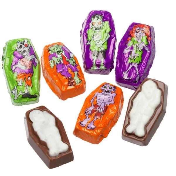 Foiled Chocolate Zombies Candy: 4LB Bag