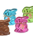 Foiled Milk Chocolate 6-Ounce Easter Bunnies: 3-Piece Set