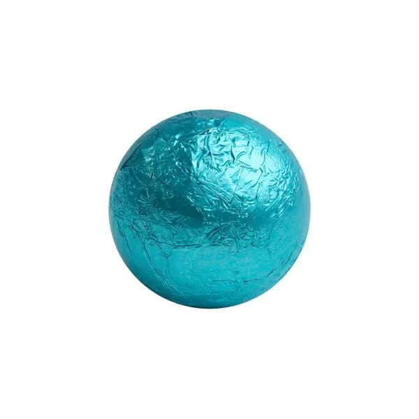 Foiled Milk Chocolate Balls - Caribbean Blue: 2LB Bag