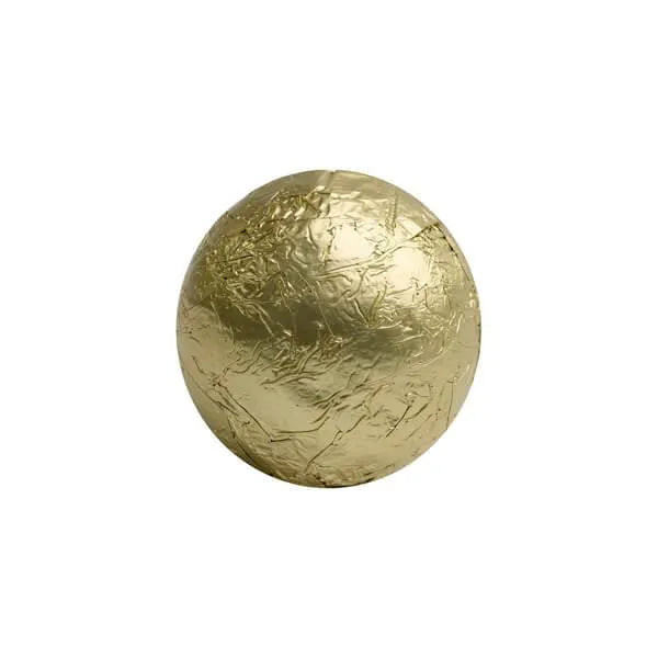 Foiled Milk Chocolate Balls - Gold: 2LB Bag