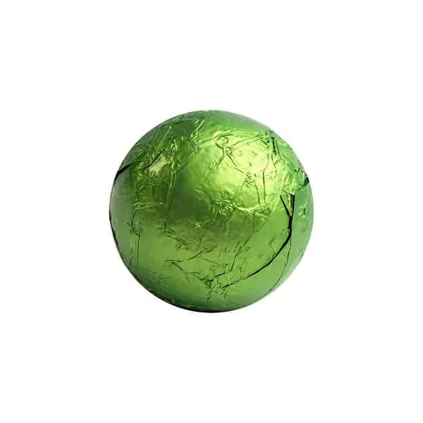 Foiled Milk Chocolate Balls - Kiwi Green: 2LB Bag