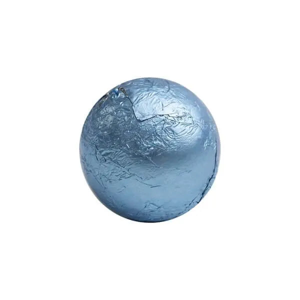 Foiled Milk Chocolate Balls - Light Blue: 2LB Bag