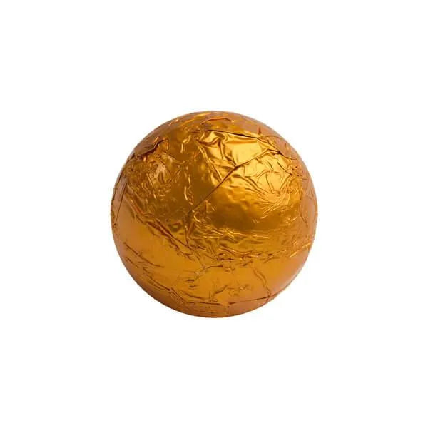 Foiled Milk Chocolate Balls - Orange: 2LB Bag