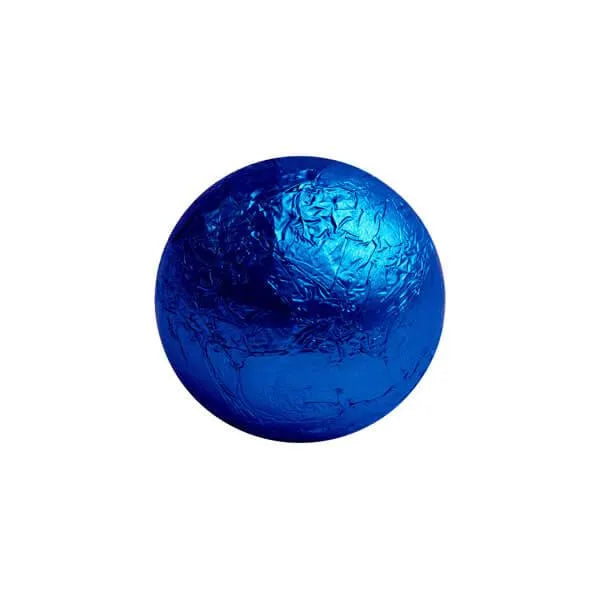 Foiled Milk Chocolate Balls - Royal Blue: 2LB Bag