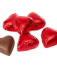 Foiled Milk Chocolate Hearts - Red: 2LB Bag